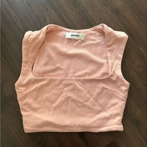 Guizio Blush Pink Women's Crop Top